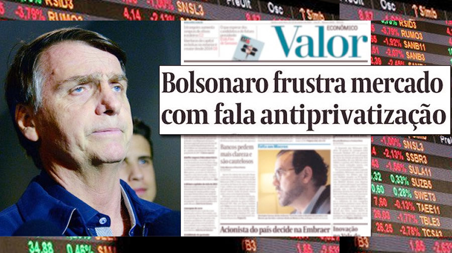 Mercado descobre: Bolsonaro é a grande fake news das eleições do Brasil