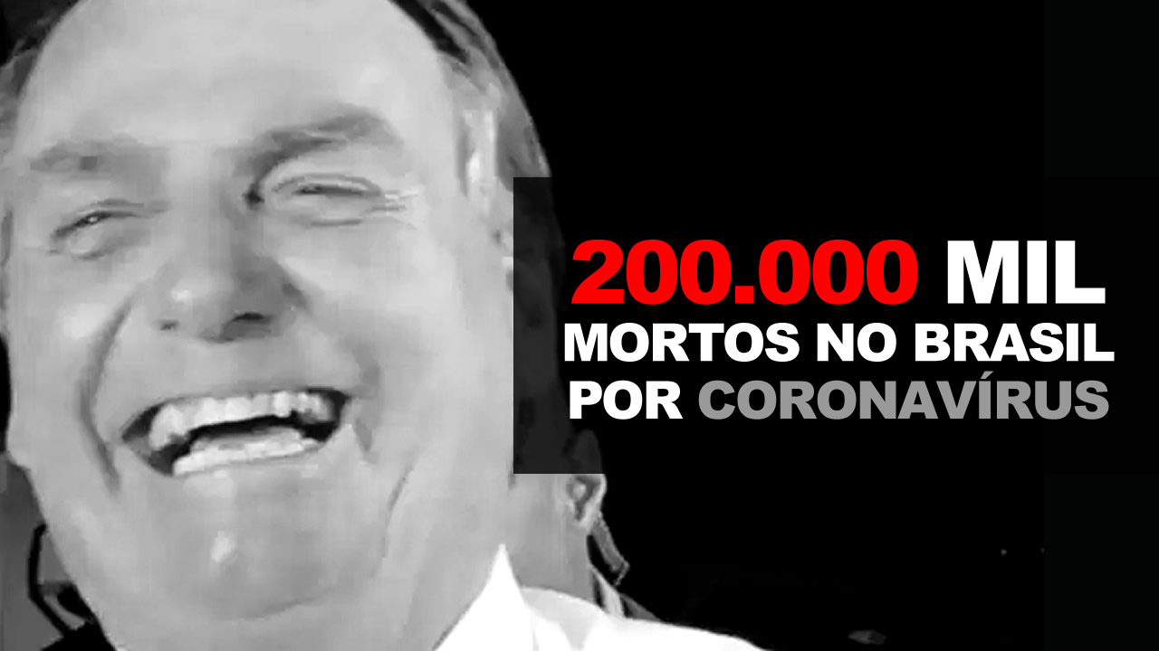 O deboche de Bolsonaro com os 200 mil mortos por coronavírus no Brasil