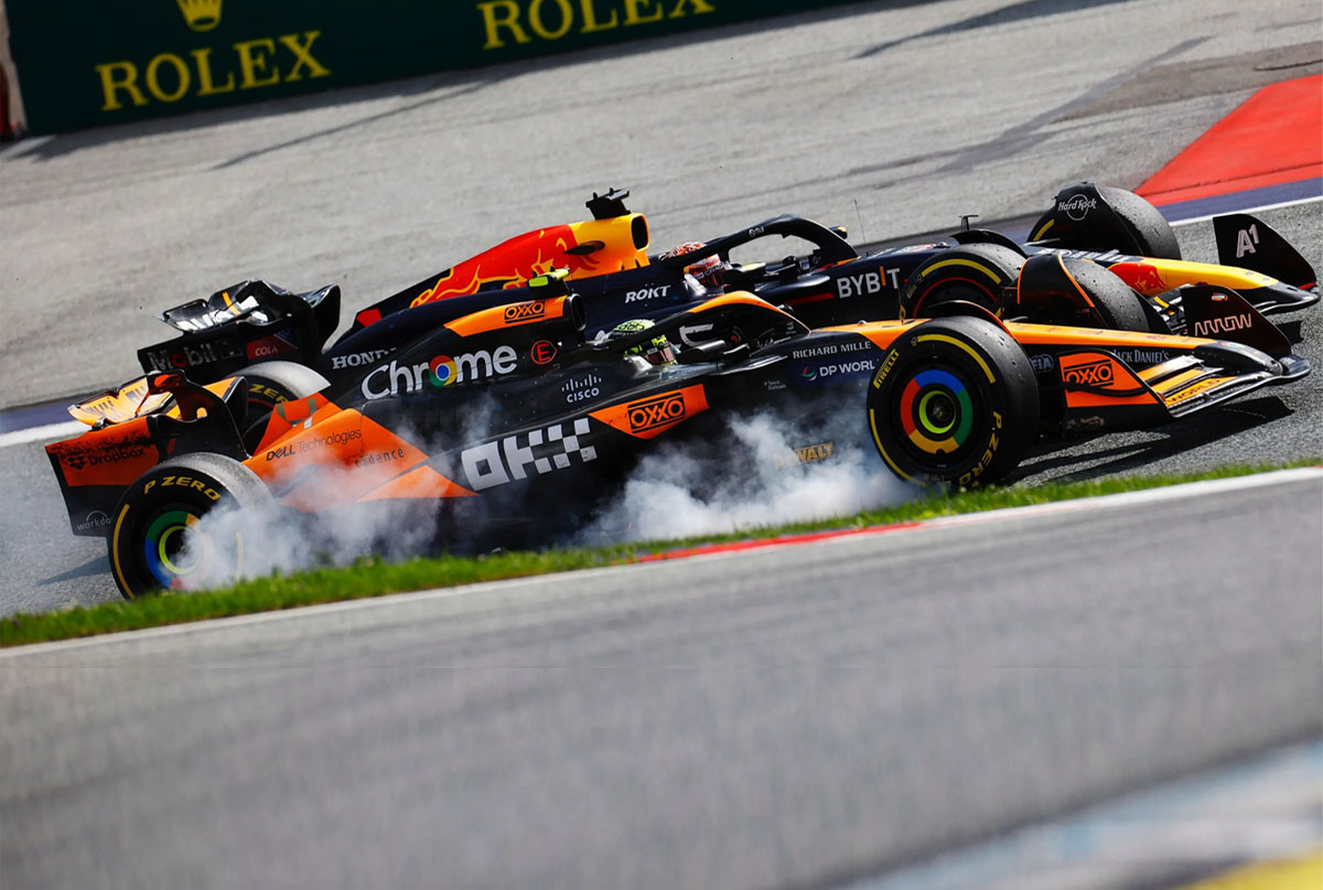 Chefe da McLaren, Andrea Stella rechaça Verstappen após manobra desleal contra Norris no GP da Áustria