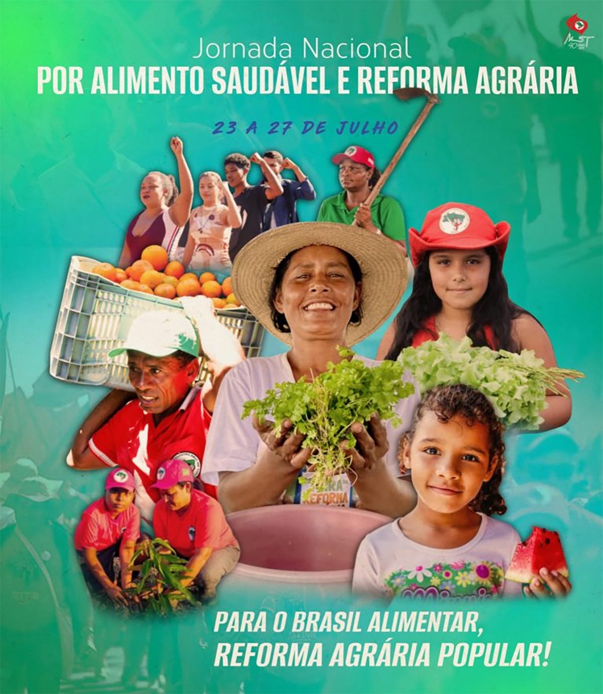 Jornada de Lutas do MST: Mobilização por reforma agrária e alimentação saudável